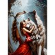 Die Frau und der Wolf