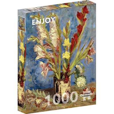 Puzzle Enjoy-Puzzle-1161 Vincent Van Gogh: Vase mit Gladiolen und Chinesischen Astern