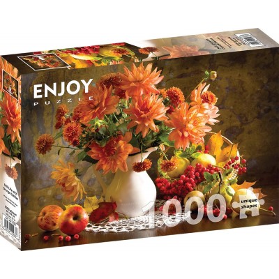 Puzzle Enjoy-Puzzle-1233 Still Life with Orange Dahlias