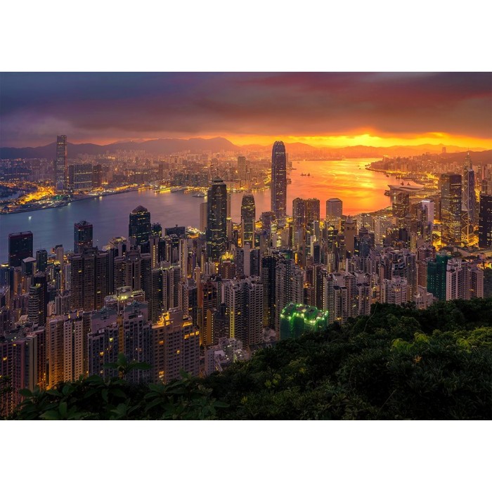 Hongkong bei Sonnenaufgang