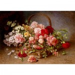 Puzzle  Enjoy-Puzzle-1530 A Basket of Roses and Carnations