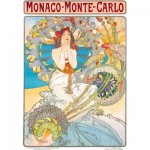 Puzzle  Enjoy-Puzzle-1560 Monaco Monte Carlo, Alphonse Mucha