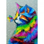 Puzzle  Enjoy-Puzzle-1781 Bright Cat and Butterfly