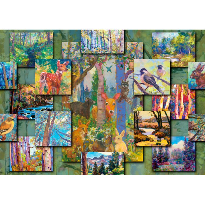 Puzzle  Enjoy-Puzzle-2031 Woodland Collage