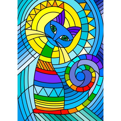 Puzzle Enjoy-Puzzle-2121 Ornamental Cat
