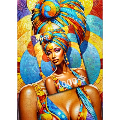 Puzzle Enjoy-Puzzle-2139 Afrikanische Schönheit