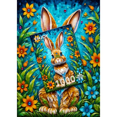 Puzzle Enjoy-Puzzle-2149 Gartenhase