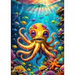 Puzzle  Enjoy-Puzzle-2158 Niedlicher Oktopus