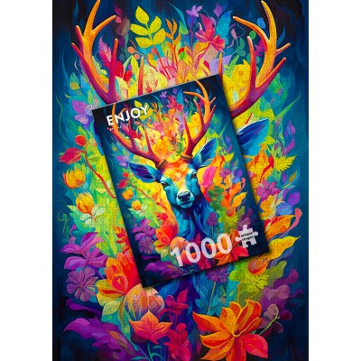 Puzzle Enjoy-Puzzle-2222 Gekrönter Hirsch