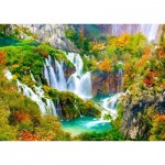 Puzzle   Plitvicer Wasserfälle im Herbst