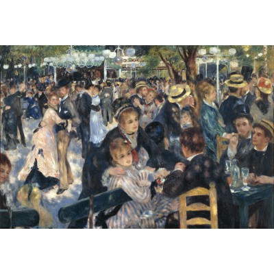 Puzzle Grafika-F-30885 Auguste Renoir : Bal du Moulin de la Galette, 1876