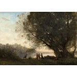 Puzzle  Grafika-F-31224 Jean-Baptiste-Camille Corot: Dance under the Trees at the Edge of the Lake, 1865-1870