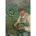 Puzzle  Grafika-F-31243 Camille Pissarro: The Gardener - Old Peasant with Cabbage, 1883-1895
