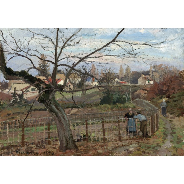 Camille Pissarro: The Fence, 1872