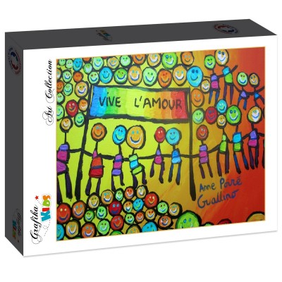Puzzle Grafika-F-31387 Anne Poiré & Patrick Guallino - Vive l'Amour