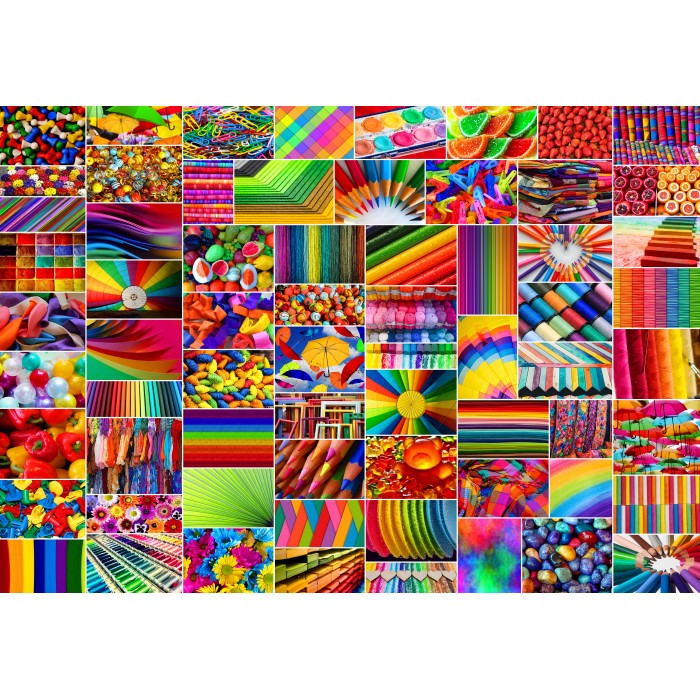 Puzzle  Grafika-F-31576 Collage - Farben