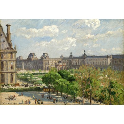 Puzzle Grafika-F-31587 Camille Pissarro: Place du Carrousel, Paris, 1900