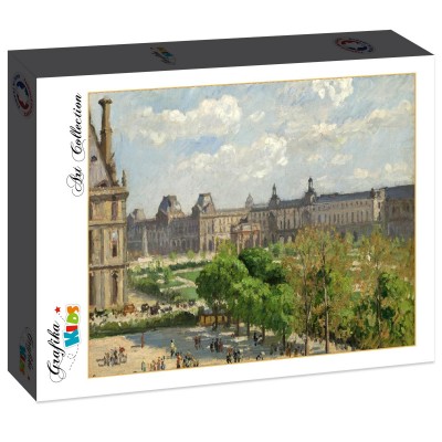 Puzzle Grafika-F-31587 Camille Pissarro: Place du Carrousel, Paris, 1900