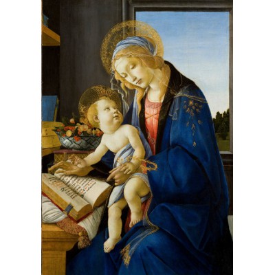 Puzzle Grafika-F-31629 Sandro Botticelli: Madonna des Buches, 1480