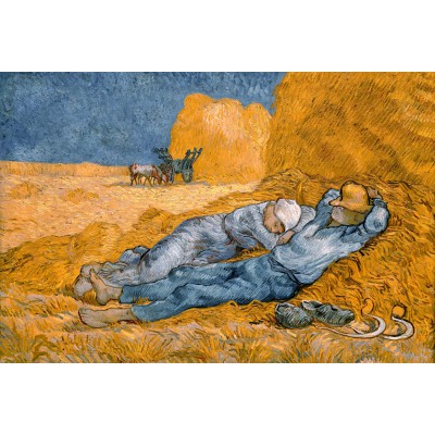 Puzzle Grafika-F-32035 Van Gogh Vincent: La Sieste (d'après Millet), 1890