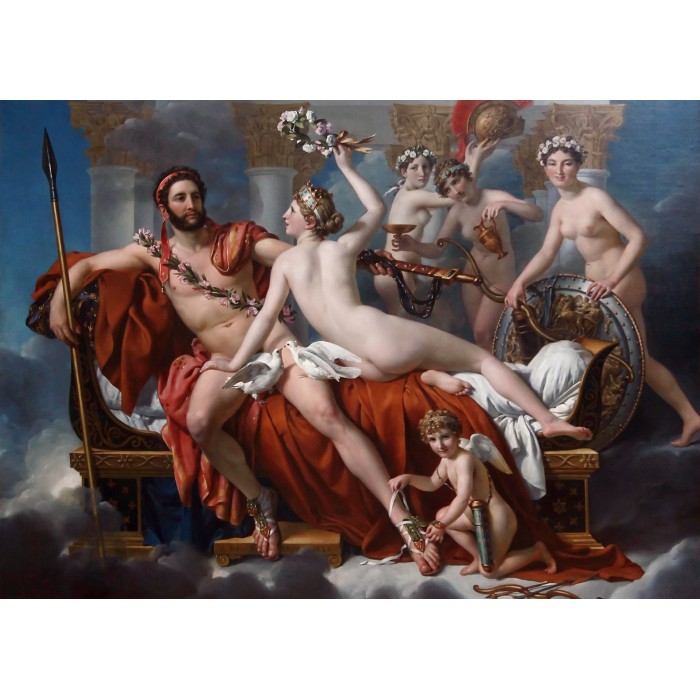 Puzzle  Grafika-Kids-00371 Jacques-Louis David: Mars entwaffnet durch Venus und die Grazien, 1824