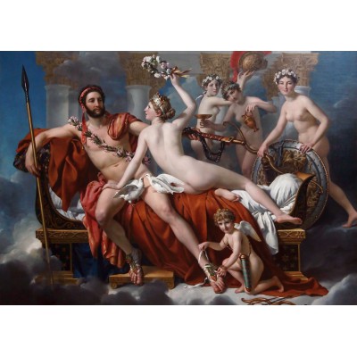 Puzzle Grafika-Kids-00371 Jacques-Louis David: Mars entwaffnet durch Venus und die Grazien, 1824