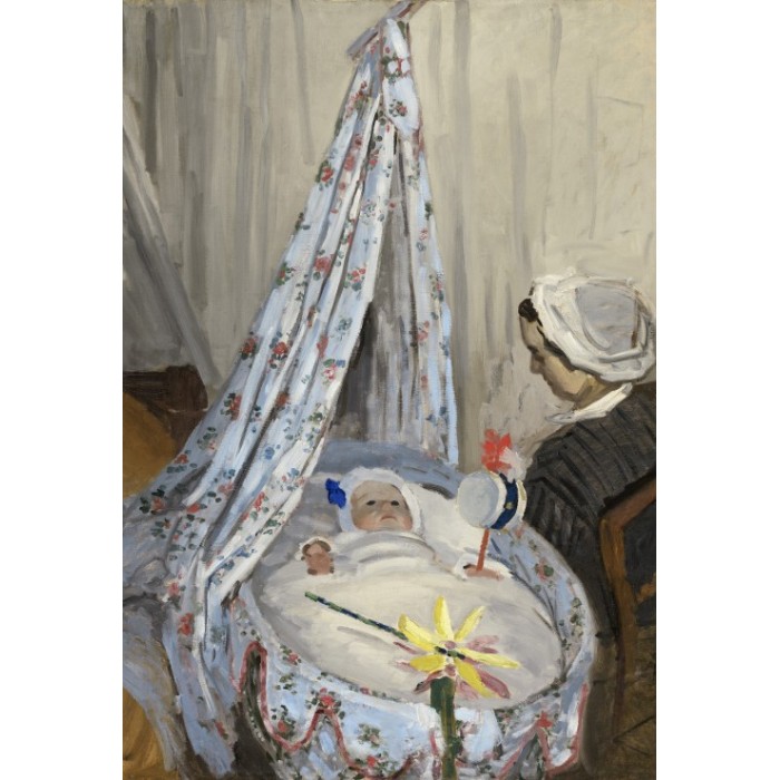 XXL Teile - Claude Monet - Die Wiege, Camille mit dem Sohn des Künstlers Jean, 1867