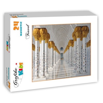 Puzzle Grafika-Kids-01144 Magnetische Teile - Die Scheich-Zayid-Moschee, Abu Dhabi