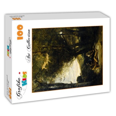 Puzzle Grafika-Kids-01344 Jean-Baptiste-Camille Corot: Saint Sebastian Succored by the Holy Women, 1874