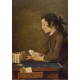 Jean Siméon Chardin - The House of Cards, 1737