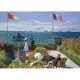 2 Puzzles - Die Kunst Monets: Die Terrasse von Sainte-Adresse, 1867 - Mohnblumenfeld, 1873