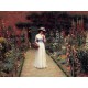 Edmund Blair Leighton: Lady in a Garden