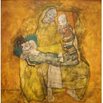 Puzzle  Grafika-00218 Egon Schiele: Mutter mit zwei kindern II, 1915