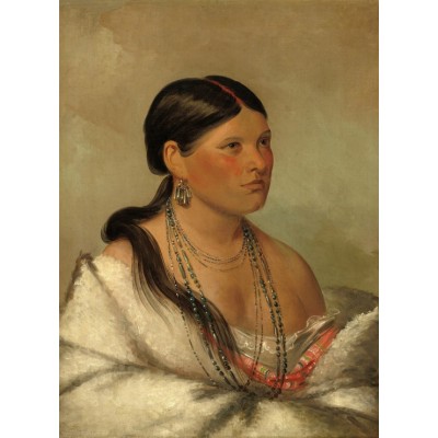 Puzzle Grafika-02234 George Catlin: The Female Eagle - Shawano, 1830