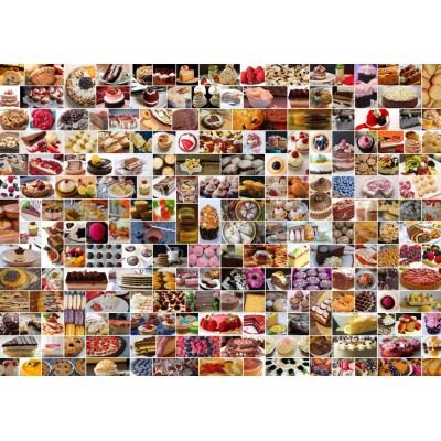 Puzzle Grafika-F-30045 Collage - Kuchen