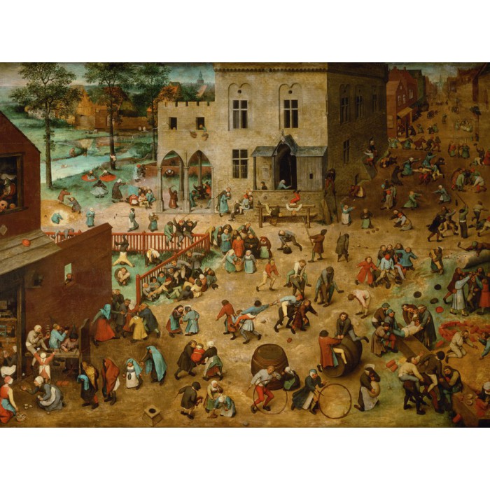 Puzzle Grafika-F-30082 Brueghel Pieter: Die Kinderspiele, 1560