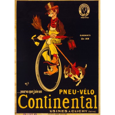 Puzzle Grafika-F-30162 Poster for Continental tires, 1900