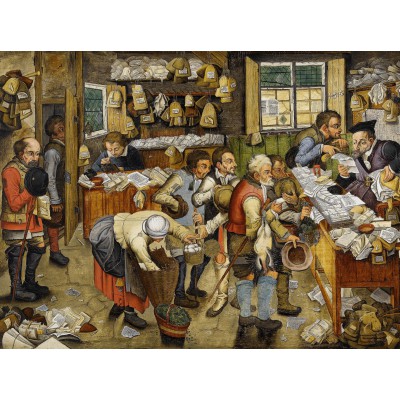 Puzzle Grafika-F-30176 Brueghel Pieter der Jüngere: Bezahlung des Zehnten, 1617-1622