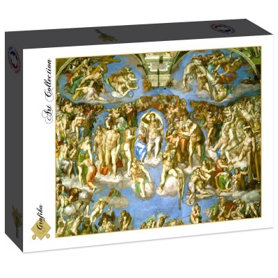 Puzzle Grafika-F-30182 Michelangelo: Das jüngste Gericht