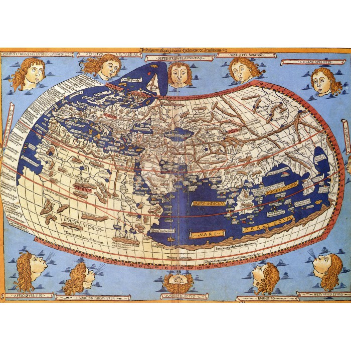 Claudius Ptolemy: Weltkarte, 1482