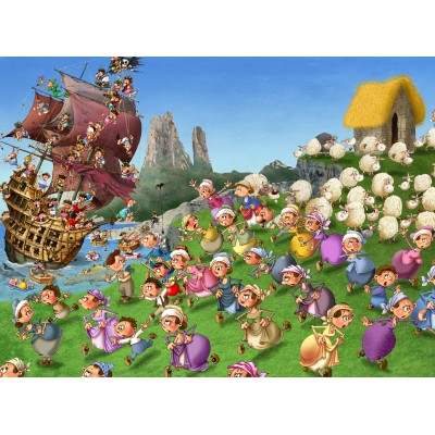 Puzzle Grafika-F-30380 François Ruyer: Piraten
