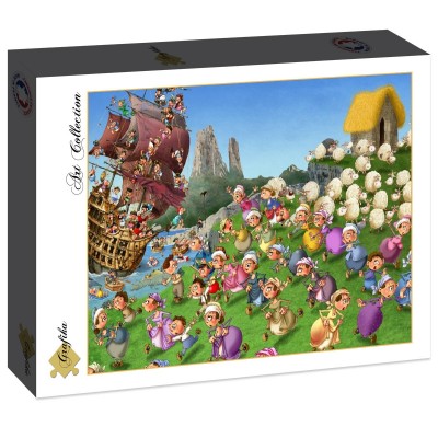 Puzzle Grafika-F-30380 François Ruyer: Piraten