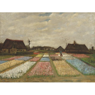 Puzzle Grafika-F-30418 Vincent Van Gogh - Flower Beds in Holland, 1883
