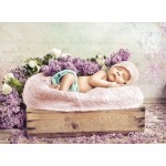 Puzzle  Grafika-F-30439 Konrad Bak: Baby sleeping in the Lilac