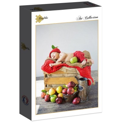 Puzzle Grafika-F-30440 Konrad Bak: Baby and Apples