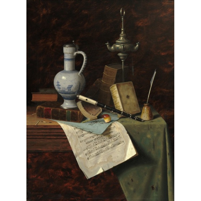 Puzzle  Grafika-F-30487 William Michael Harnett: My Gems, 1888