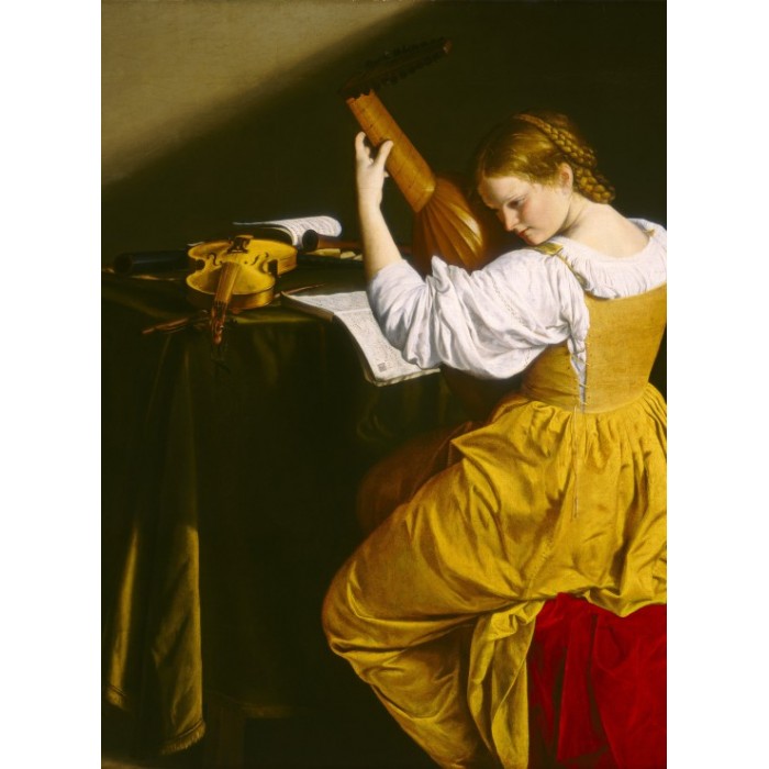 Puzzle  Grafika-F-30489 Orazio Gentileschi: The Lute Player, 1612/1620
