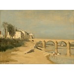 Puzzle  Grafika-F-30544 Jean-Baptiste-Camille Corot: Bridge on the Saône River at Mâcon, 1834