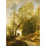Puzzle  Grafika-F-30545 Jean-Baptiste-Camille Corot: The Forest of Coubron, 1872