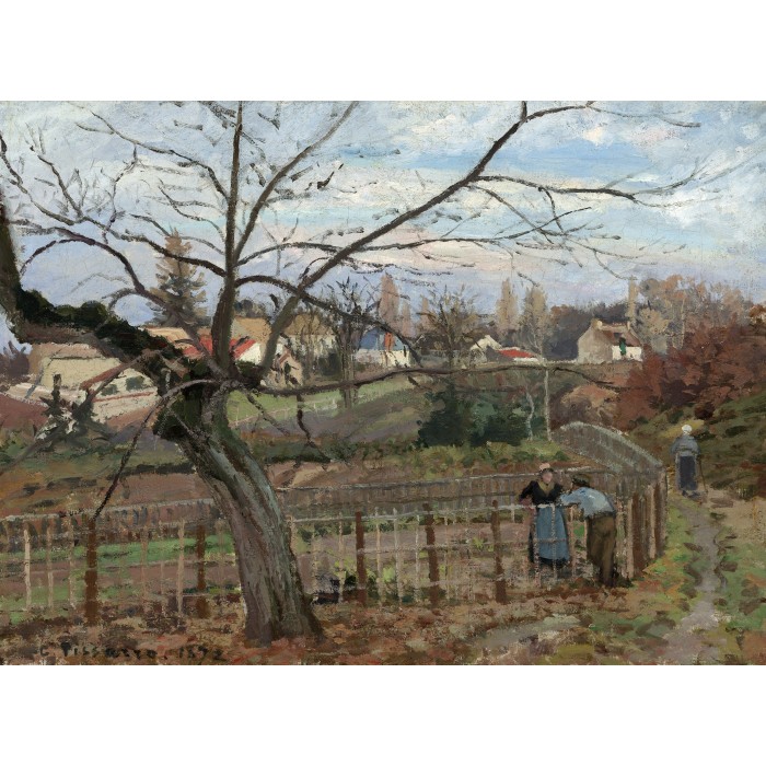 Camille Pissarro: The Fence, 1872